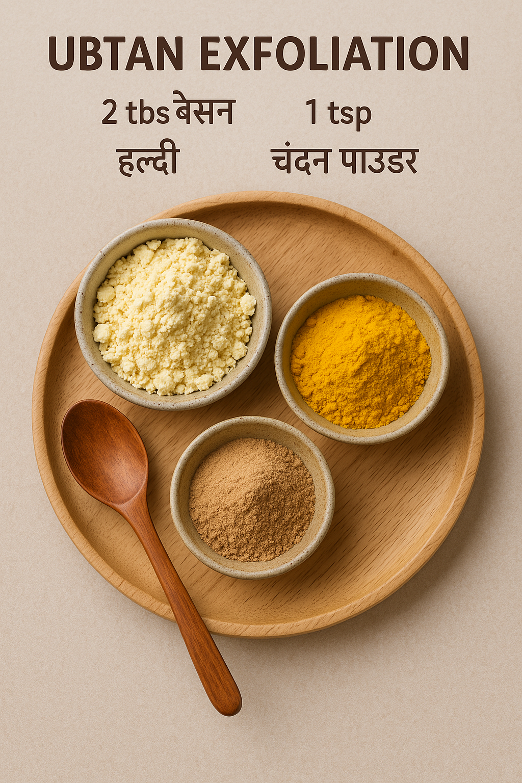 Day 1 – Ubtan Exfoliation (Dead Skin Removal)